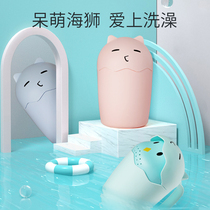Baby shower head cup Children with shower shower Shower Scoop Baby Bath Water Ladylike Spoon Plastic Cute Shampoo Cup God