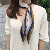 (Clearance) 5 9 yuan diamond decorative small silk scarf retro hair band color sharp corner small scarf headscarf