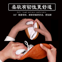 Tai Chi Shoes Martial Arts Shoes Male Taijiquan Style Shoes Bull Gluten Bottom Genuine Leather Tai Chi Sneakers Summer Breathable Training Shoes