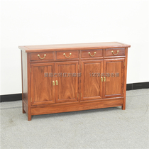 Burmese rosewood four-door sideboard big fruit red sandalwood four-door shoe cabinet solid wood sideboard mahogany locker
