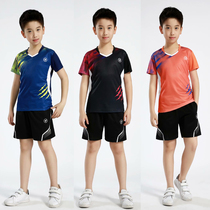 Summer new childrens fast-dry badminton uniforms Primary School training competition jerseys football uniforms