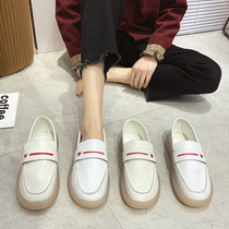 Japanese white shoes womens wild 2021 new foreign nurse shoes womens cute soft sole breathable not tired feet Doudou shoes