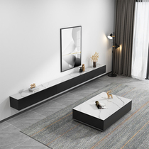 TV cabinet modern minimalist rock plate tea table TV cabinet Composition TV Hanging Cabinet Wall Cabinet Suspended TV Cabinet
