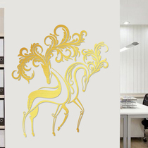 Water moon mirror creative wallpaper living room bedroom sofa background decoration stickers warm wall stickers fresh stickers