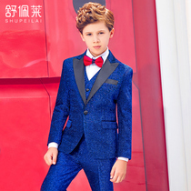 Childrens suit suit flower girl dress middle and Big Boy small suit British style piano host performance suit