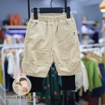 Direct Mail moimoln Korea Little Cloud 21 Winter Corduroy fake two-piece pants PTB12