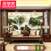 Home steward Wanli Great Wall Jiangshan Duojiao Jifu landscape TV background wallpaper mural seamless wall cloth customization
