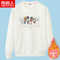 Antarctic 2019 autumn new mens simple print round neck sweater male tide student youth jumper