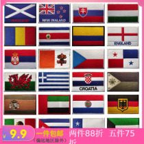 Embroidery World countries Europe South American countries flag velcro chapter stormtrooper outdoor clothing flying clothing decorative stickers