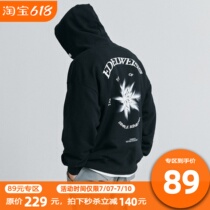 SIMPLE RIMLESS Illusory Snowflake Alphabet for Mens Winter State Boomers Loose Warm Vibe Coats