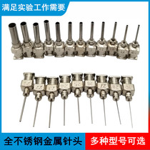 Precision all stainless steel needle metal needle nozzle dispensing machine Drop glue needle nozzle can be customized to extend the needle needle tube