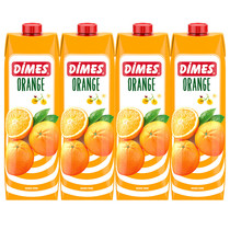 Turkey Original Loaded Imported Juice Dime Juice (DIMES) Orange juice 1L* 4 bottles of fruit and vegetable juice