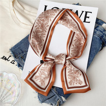 ins spring autumn south korea 100 hitch small collar towels bag retro cashew nuts decoration air hostess with silk scarf tied for spring and autumn