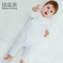 Newbaby newcubaby baby one-piece spring and summer newborn air conditioning cotton romper long-sleeved climbing suit
