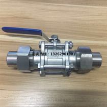 Stainless steel threaded welded ball valve 304 stainless steel three-piece with welded pipe ball valve 3pc live welded ball valve