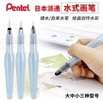 Japan Pavia Pentel Fountain Pen Brush Pen Water Injection Style Paintbrush Students Suit Water Storage Paint Brush