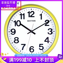 Japanese Lisheng wall clock living room modern simple wall clock European creative silent metal round quartz clock CMG536