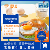 St. Dele fresh eggs high-end series 20 fresh eggs sterile raw fresh eggs big head egg Shunfeng