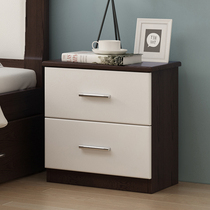 Bedside table Nordic simple modern simple multi-function economical storage cabinet Bedside solid wood legs bedroom small cabinet