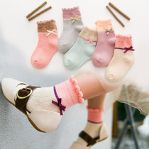 Three-year-old female baby socks autumn trend Korean sweet princess Korean cute girl baby spring