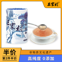 Sanjia Village hand-cut pure lotus root powder Hangzhou specialty products sugar-free sugar-free handmade meal Xihu lotus soup 250g