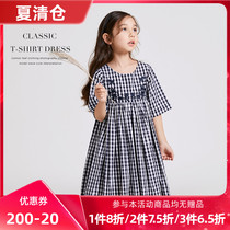 Summer girls cotton dress childrens summer dress Korean version of Super foreign air middle child princess dress childrens dress baby skirt