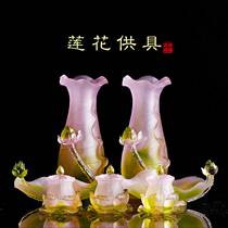 Lotus Guffa Glazed Vase Home Swing for the disc Net water glass Home for the cup is dedicated to the Buddha statue for a fitting