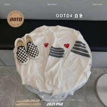 Pro-sub-dress Nicole Home Autumn Winter Tide Card Knitted Cardiovert for men and women Child lovers Knit Little Coats of the Knitted Cardiovert