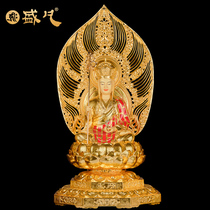 Taiwans Shengfan four Bodhisattva Kizang King Manjusri Guanyin Buddha statue bronze gilt Temple Buddha worship