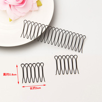 Simple finishing plug contact card comb hair hair head broken hairclip Korean behind black hair clip pill