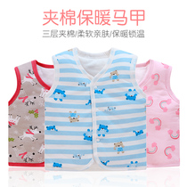 Baby Waistcoat Spring Autumn Winter for men and women Baby warm vest pure cotton clip cotton thickened Childrens waistcoat 0-1-3 years old