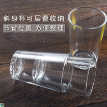 Thickened Catering Tempered Glass Cup Two Halves White Wine Glass 125 Ml Beer Cup 6 Home Unleaded Tea water glasses