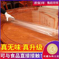 Creative furniture protective film Crystal Board desktop mat restaurant round tablecloth water oil pvc thickened rounded corner pcv