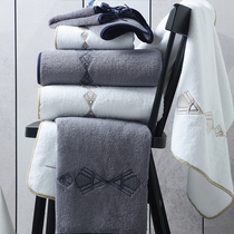 Large bath towel household pure cotton water absorption quick-drying adult bath towel female pink long mens bath couple shot 2