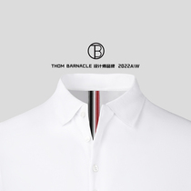 THOM BARNACLE OFFICIAL 2022 NEW MALE SUMMER CLASSIC 100 LAP PURE COTTON POLO SHIRT