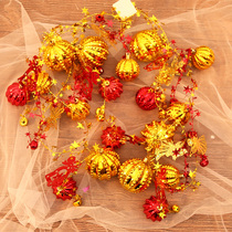 Spring Festival decoration Shop decoration Christmas ball color ball Bell ball Mall jewelry store ceiling hanging decoration decoration ideas