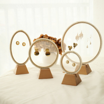 Embroidered Yarn Creative Ornament Containing Rack Swing Stall Shop Hung Jewelry Multifunction Embroidered Earrings Shelf Show Shelf