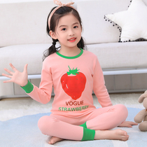  Girl Autumn Clothes Autumn Pants Suit Pure Cotton Boy Clothing Girl Baby Cotton Sweatshirt Children Warm Underwear Full Cotton Sleep