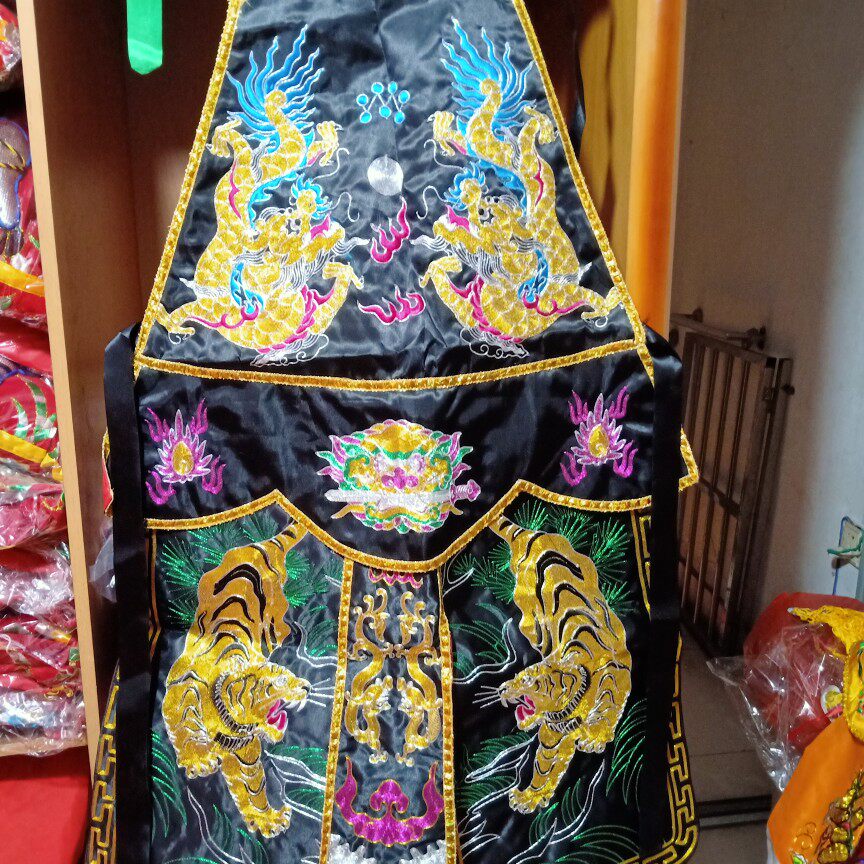 Hop-in-clothes multiple colors adults wear all sizes needed gold shallot thread embroidered bouquets double-dragon double tiger coat jumping children's clothes