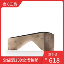 Nordic Log Strip Benches Living Room Mall Changing Shoes Stool Creativity TV Cabinet Folk Juku Design Removable Solid Wood Benches