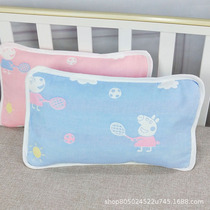 Children 6 layers gauze All cotton pillow Students stereotyped pillowcase Kindergarten newborn baby pillow core