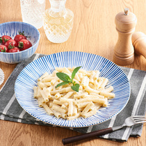Ceramic king]Japan imported Mino-yaki ten grass pattern-festival grass ceramic tableware round dish deep dish soup dish disc