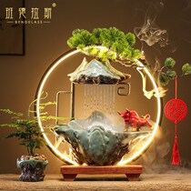 Creative Fortune Flowing Water Ornament Circulating Water Living Room Shengcai Home Waterscape Office Desktop Opening Gift