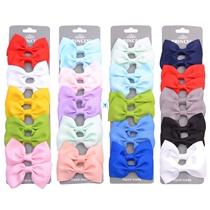 10 Pcs set Grosgrain Ribbon Hair Bows With Clip For Cute