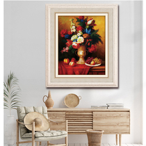 ABV Old Three Cross Stitch Pure Cotton Embroidery Thread New Product 5D Precision Printed Bottle Flower Living Room Restaurant Flower Rich And Expensive Tongtang