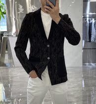 2021 autumn and winter New slim fashion suit mens coat solid color wild casual casual casual casual Chinese style personality suit tide