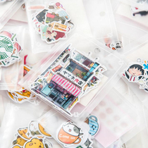 Japan and South Korea hand account stickers LINE emoticon stickers Handmade creative diy album album black card decoration stickers