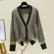 Foreign trade brand cut discount womens clothing mall counter summer withdrawal clearance Diamond thick sweater coat tide