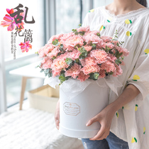  Mothers Day flowers Guangzhou express Same city bouquet to send mother carnation bouquet Florist to send peanut day gift box