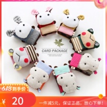 Selling donkey snow rabbit pediatrics bag tricolour patch cute Korean kbag bank cutting card multi-position male and female card holder